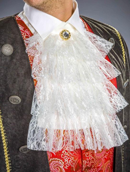 Actual product image Festartikel Müller Lace Jabot With Decorative Button
