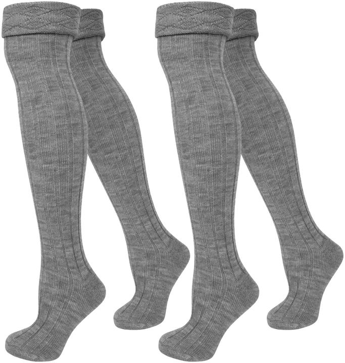 Actual product image Normani 2 pairs of overknees ribbed with envelope (pack of 2, 35 - 38)