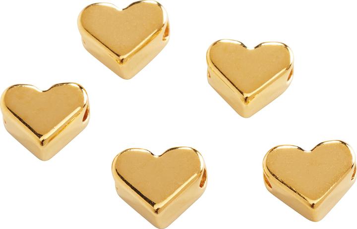 Actual product image VBS Metal bead "Heart", 5 pieces