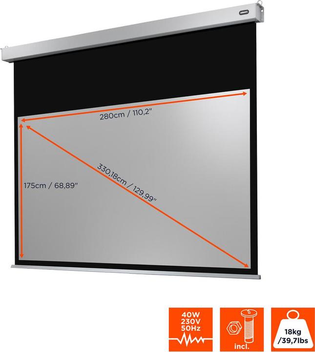 Actual product image Celexon Motor Professional Plus, 16:10 (129.92", 16:10)
