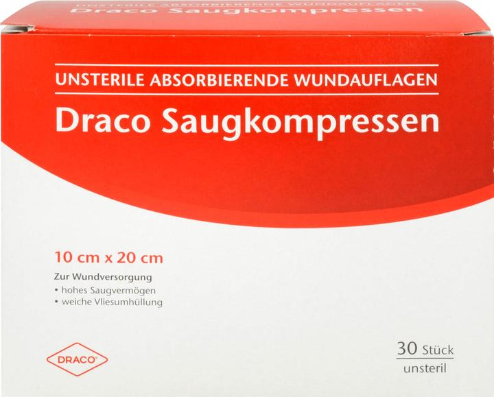 Produktbild Dr. Dry Saugkompressen unsteril 10x20cm Draco, 30 St KOM