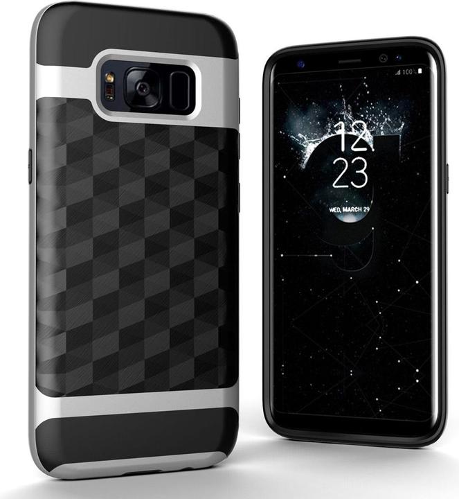 Produktbild König Design Handyhülle für Samsung Galaxy S7 Edge Schutzcase Backcover Bumper Etuis Silber (Samsung Galaxy S7 Edge)