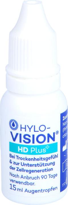 Produktbild OmniVision Hylo-Vision HD plus Augentropfen, 15 ml Lösung (15 ml, Hylo-Vision HD plus Augentropfen, 15 ml Lösung)
