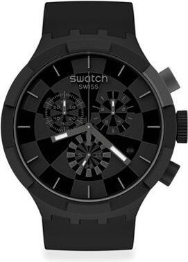 Swatch Checkpoint Black (Analoguhr, Swiss Made, 47 mm)