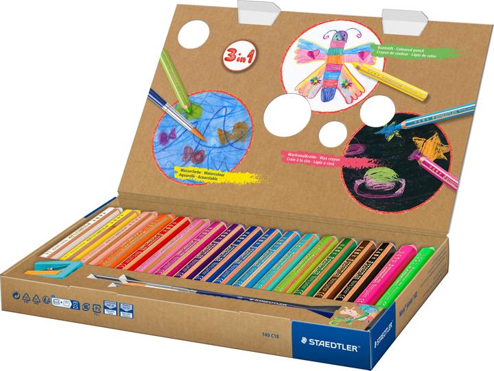Productafbeelding Staedtler Krijt Noris jun 18ST (Veelkleurig, 18 x)