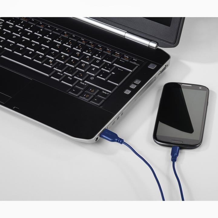 Actual product image Hama USB-C cable "Flexi-Slim (0.75 m, USB 2.0)