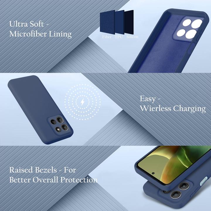 Produktbild Cadorabo Hülle für Motorola Moto G15 im Liquid Case Design (Motorola Moto C)