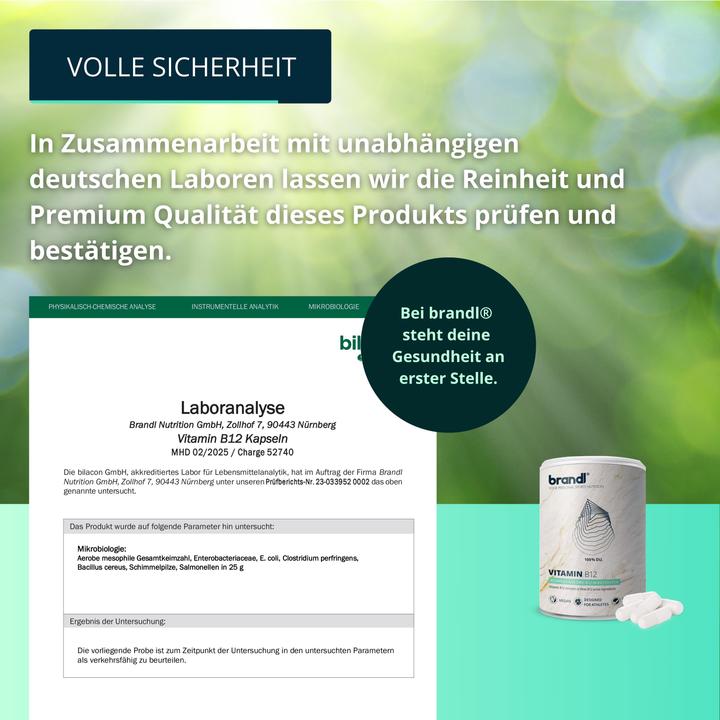 Actual product image Brandl Vitamin B12 Vegan (1 Piece, Capsules, 45 g)