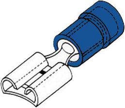 Image du produit Velleman Connecteur femelle 4.8Mm Blue