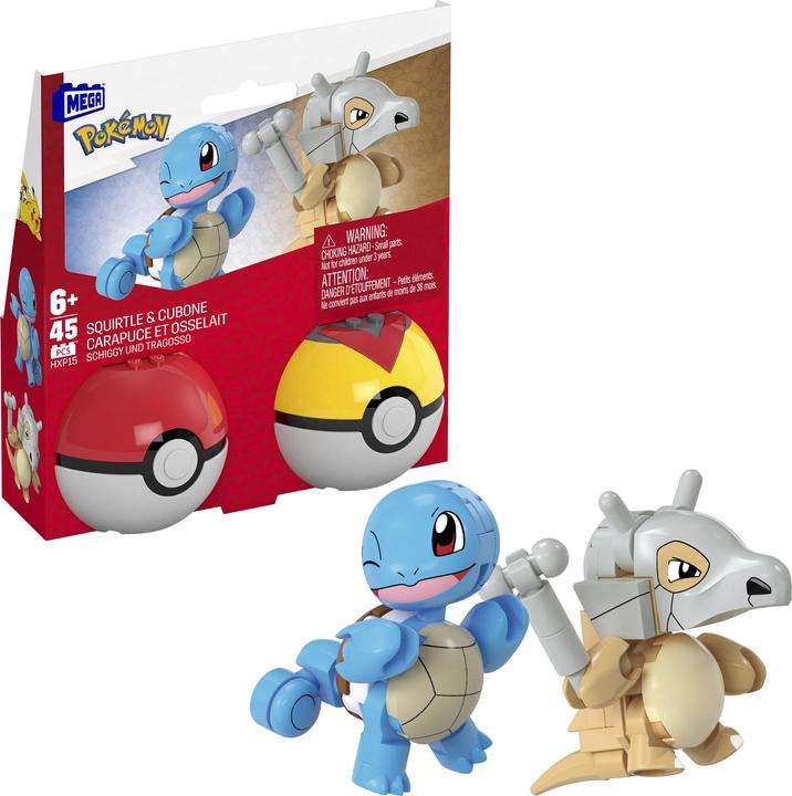 Produktbild MEGA PokÃ©mon 2er PokÃ©ball Set - Schiggy und Tragosso