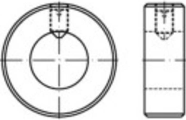 Produktbild Toolcraft TO-9988860 Stellringe Aussen-Durchmesser M10 DIN 705 Edelstahl 5 St. (M10)