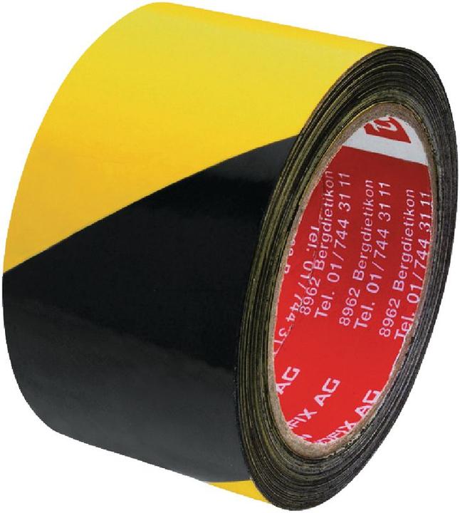 Actual product image tesa Fabric warning tape black / (50 mm)
