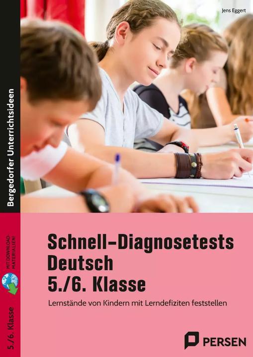 Produktbild Schnell-Diagnosetests Deutsch 5./6. Klasse (Deutsch, Jens Eggert, 2022)