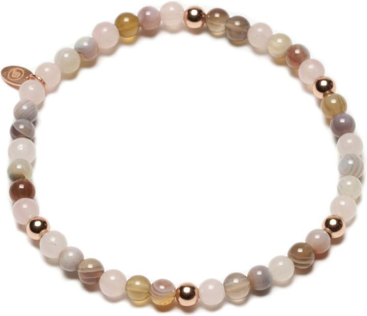 Balibay Belinda (18 cm, Rosenquarz, 925 Sterling Silber, Edelstein, Achat)