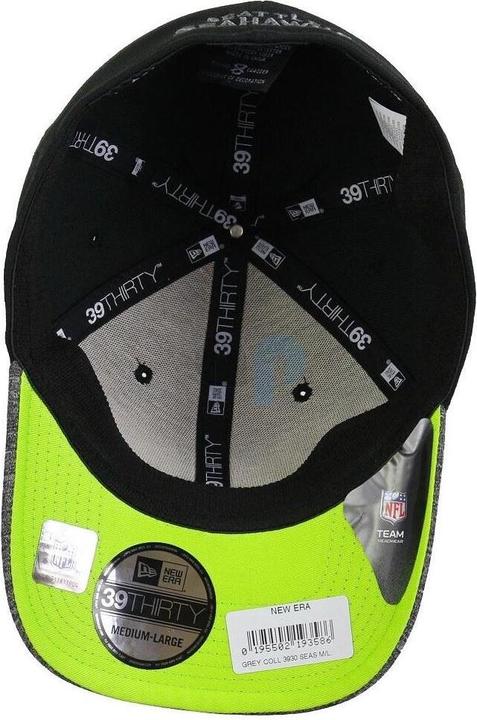Actual product image New Era NFL - Seattle Seahawks - Grey Collection 39Thirty Cap Black ML (59)