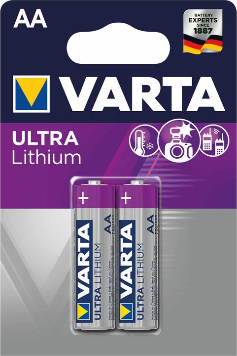Actual product image Varta Ultra Lithium (2 pcs., AA, 3000 mAh)