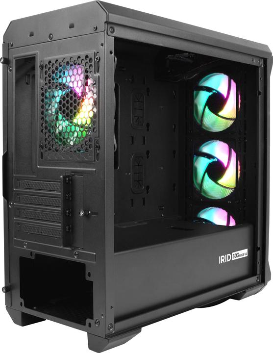 Immagine prodotto Genesis Case per PC IRID 503 ARGB, Micro Tower, 2xUSB 2.0, 2x jack, 1xUSB 3.0, nero (Mini-ITX)