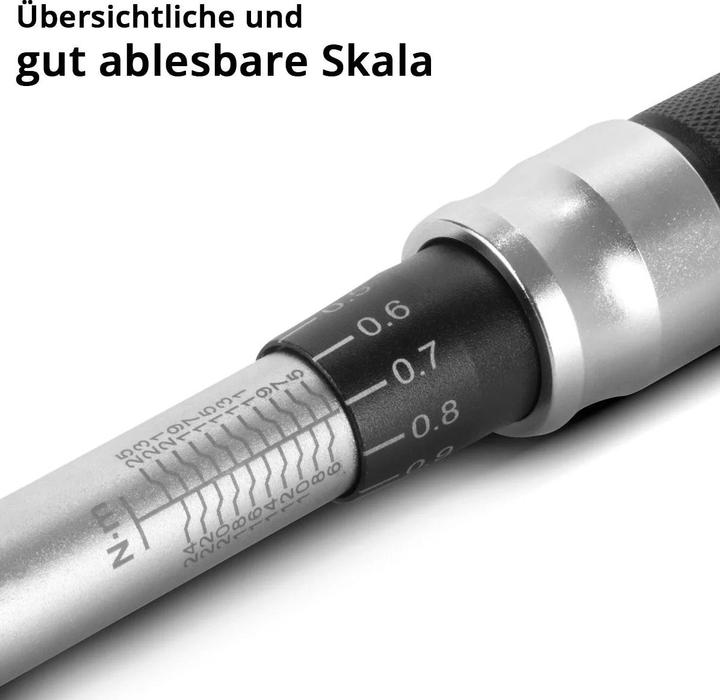 Image du produit Stahlwerk Jeu de clés dynamométriques 32 pièces 1/4" 5-25Nm cliquet réversible (1/4", 5 Nm, 25 Nm)