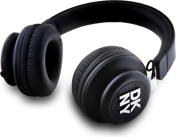 Produktbild DKNY PU Leather Stack Logo Wireless Headphone Black (32 h, Kabellos)