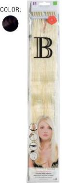 Balmain natur glatt 40cm 2 12 Stück Echthaar Fill-In Extensions (Schwarz, 40 cm)