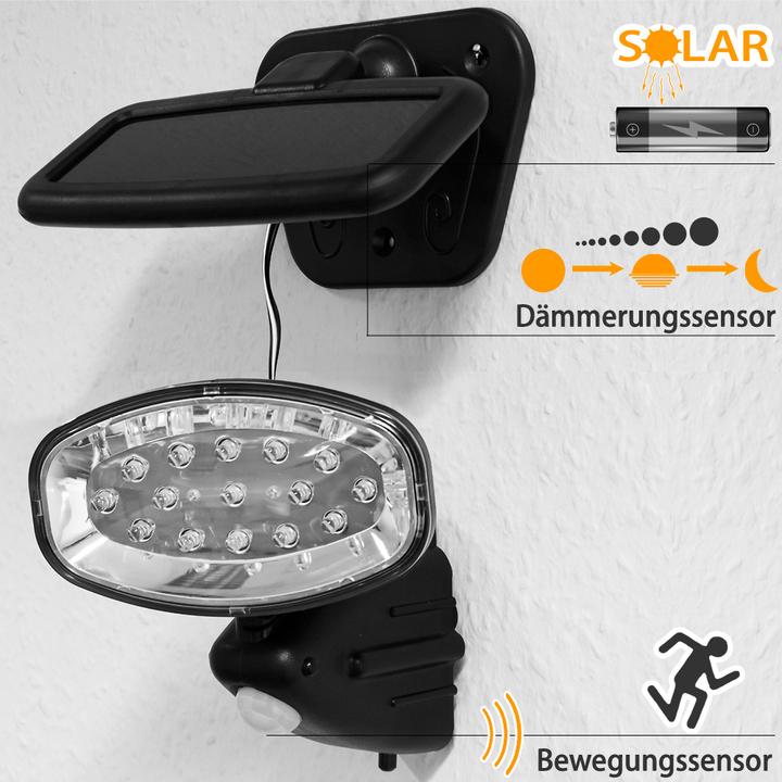 Produktbild Deuba 2x Solarlampe mit Bewegungsmelder (IP44)