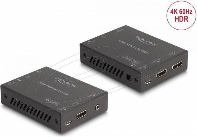 Delock HDMI KVM Extender Set über Cat.6 Kabel 4K 60 Hz 70 m
