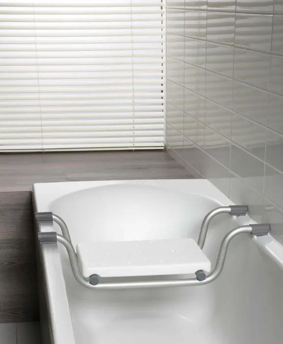 Produktbild Allibert usis Badesitz für Bad - hellgrau - 74 cm breit