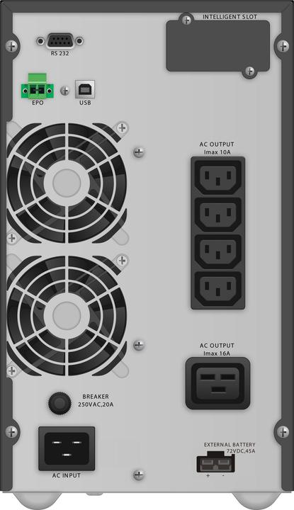 Produktbild Powerwalker VFI 3000 TGB 3000VA / 2700W Online USV Tower Doppelwandler SNMP Slot HID EBM Anschluss (3000 VA, 2700 W, Online-Doppelwandler USV)