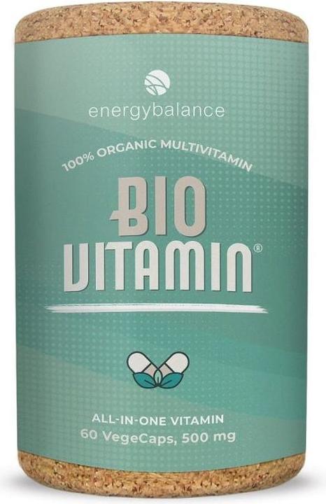 Produktbild Energybalance Bio Vitamin Nahrungsäquivalentes Multivitaminpräparat 500mg (60 Stück, Kapseln, 500 g)