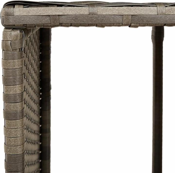 Produktbild VidaXL Whirlpool Umrandung Poolumrandung Poolverkleidung Grau Poly Rattan