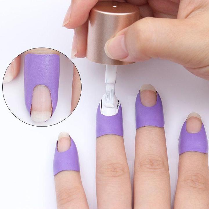 Actual product image JTI Peel-off tape for nail polish, U-shaped - 10 pcs.