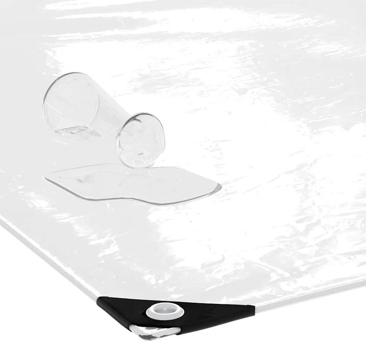 Immagine prodotto VidaXL Telone trasparente con occhielli 1x12 m Telone trasparente in PVC (1 x 12 m)
