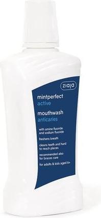 Immagine prodotto Ziaja Mintperfekt Activ płyn do płukania jamy ustnej stomatologiczny przeciwpróchniczy 500ml (500 ml, Collutorio)