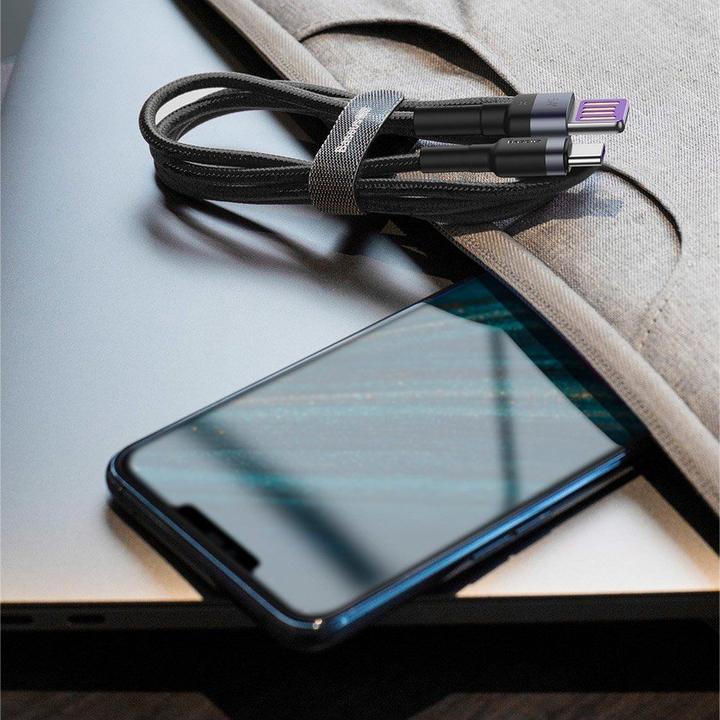 Image du produit Baseus Cafule HW Quick Charging Data cable USB Double-sided Blind Interpolation For Type-C 40W 1m Gray b... (1 m, USB 3.2 Gen 2, 40 W)