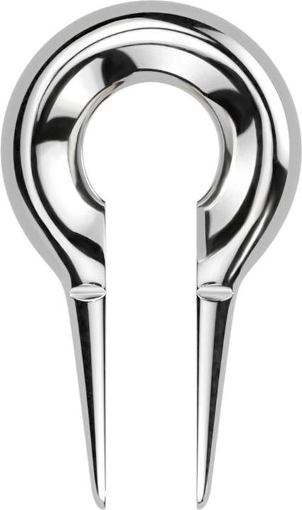 Star Piercing Ohrgewicht Schlüsselloch silber (ohne Messing, Chirurgenstahl 316L)