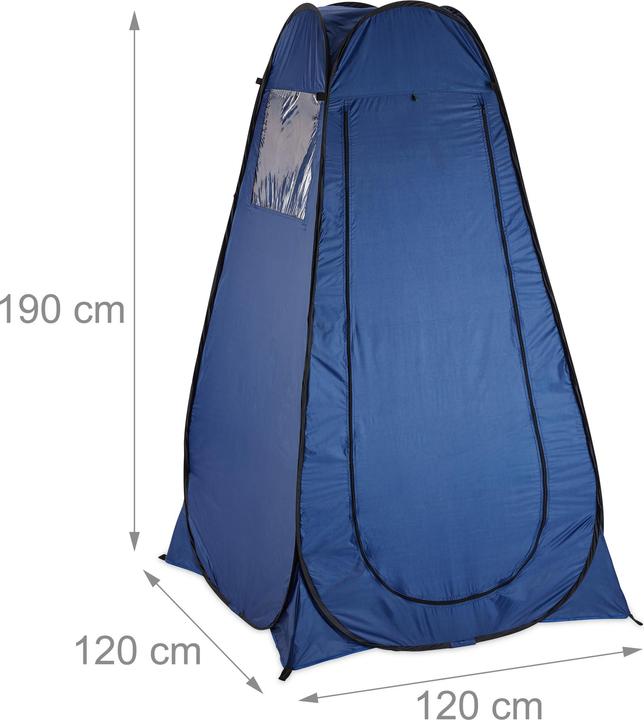 Produktbild Relaxdays Pop up (Strandzelt + Strandmuschel, 2 kg, 1 Person)