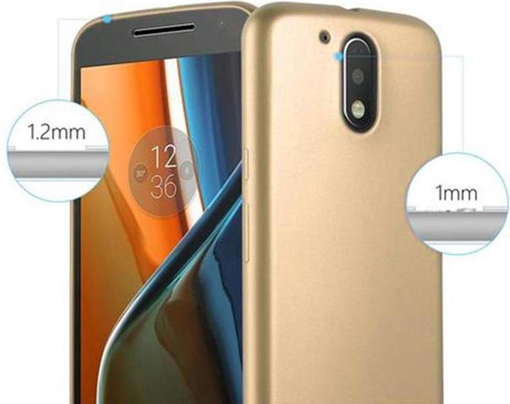 Immagine prodotto Cadorabo Copertura metallica opaca in TPU (Motorola Moto G4 Plus, Motorola Moto G4)