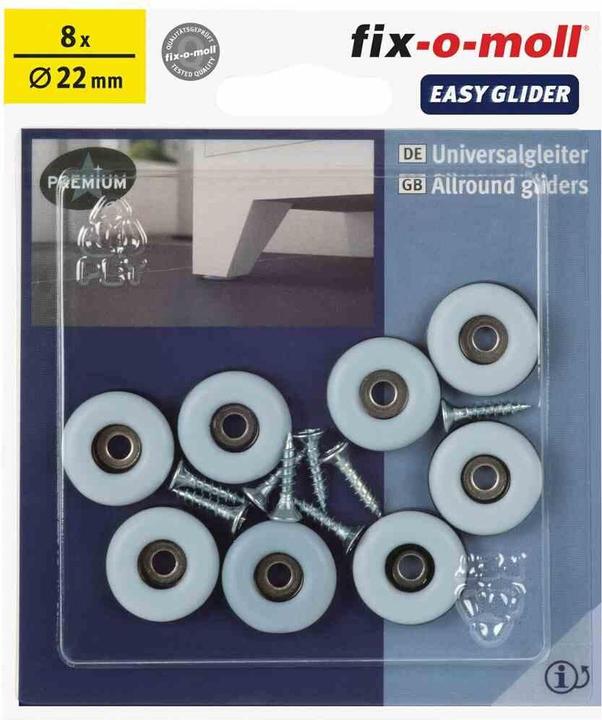 Fix-o-moll universal glider (Universal glider, 8 Piece)