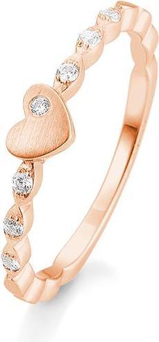 Breuning Verlobungsring Herz (54, 585/14 K Gold)