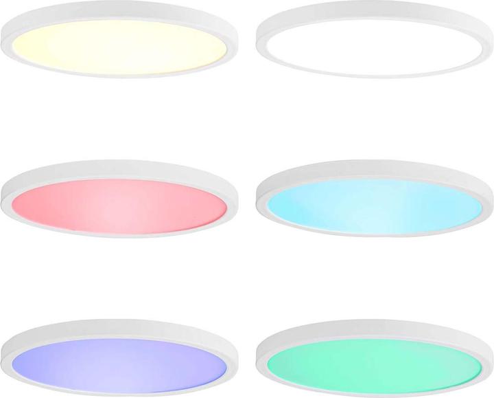 Actual product image Nedis SmartLife Ceiling Light | Round | 29 x 29 cm | Warm White to Cool White | Full Colour (RGB) | 1800 (1800 lm)