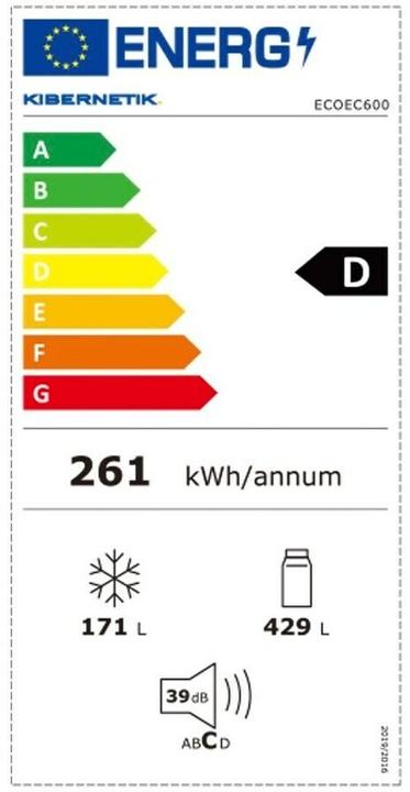 Energy Label Kibernetik ECOEC600 (600 l)