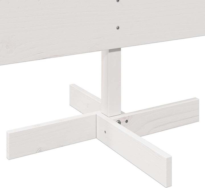 Produktbild VidaXL Weihnachtsbaum Holz Tannenbaum Deko Holzbaum Weiss 150cm Massivholz Kiefer (150 cm)