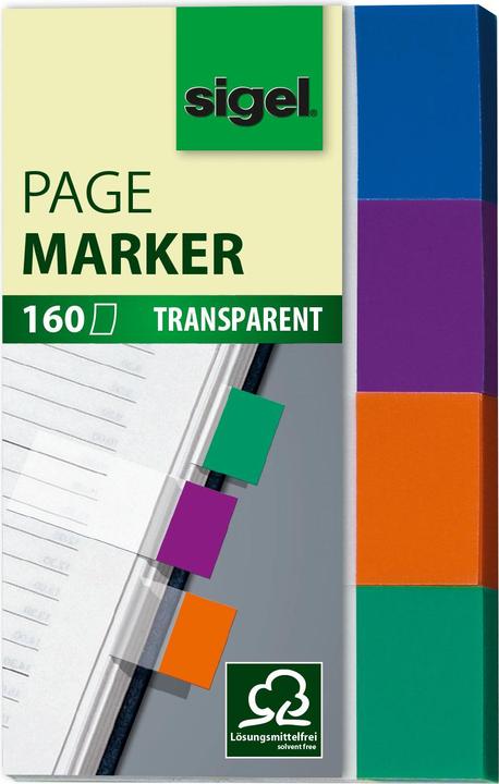 Actual product image Sigel Sticky notes transparent (20 x 50 mm)