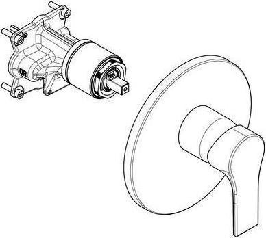 Actual product image Kludi Single lever shower mixer ZENTA SL UP DN 15 chr