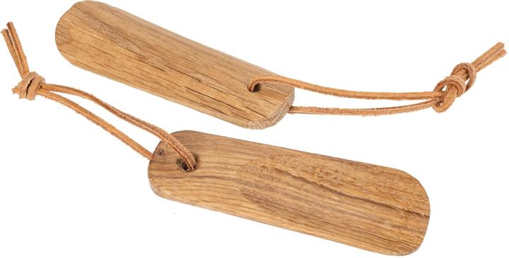 Immagine prodotto La Mia! Piccolo calzascarpe - 12 cm in pregiato legno di quercia oliato - con cinturino in pelle