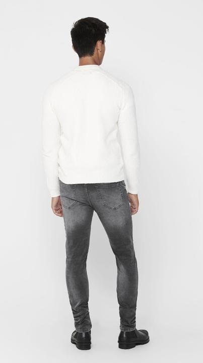Produktbild Only & Sons ONSLoom Slim Zip Sweat Grey Slim Fit Jeans (W28/L32)
