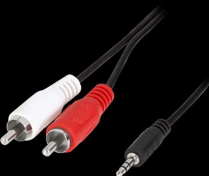 Actual product image LogiLink Connection cable (1.50 m, 3.5mm jack (AUX), Cinch)