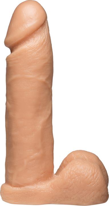 Actual product image Doc Johnson Realistic Cock - With Ultra Harness - 8 Inch