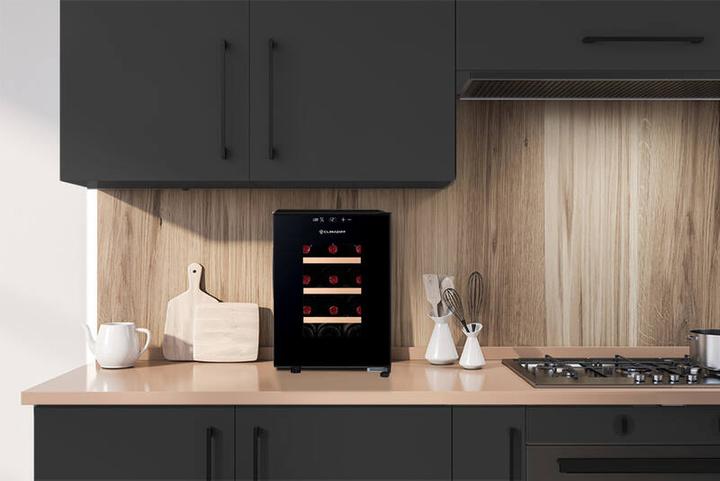 Produktbild Climadiff Weinkühlschrank CUVEE12 Freistehend, 1 Zone, 12 Flaschen