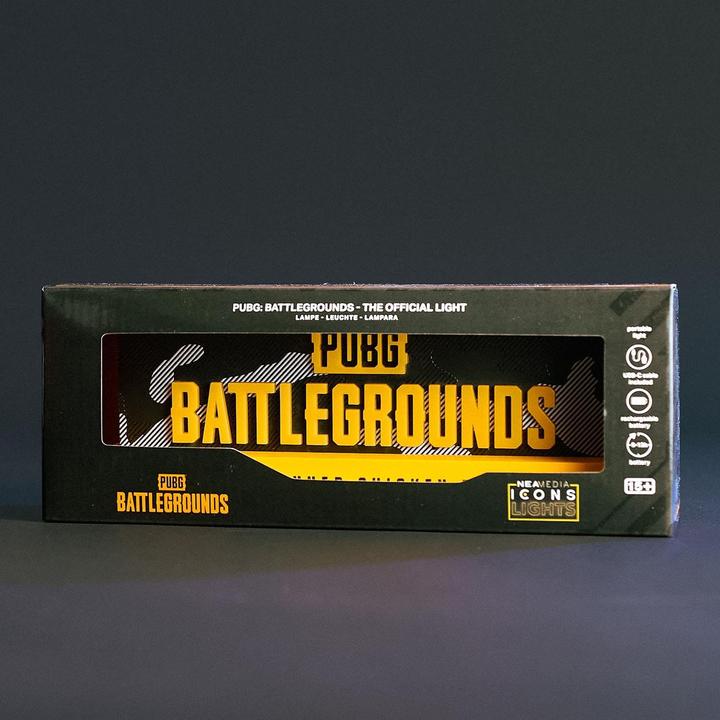 Actual product image Neamedia Playerunknown's Battlegrounds LED-Light Logo 22 cm